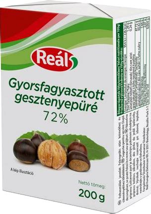 Fagyasztott gesztenye csomagolása
