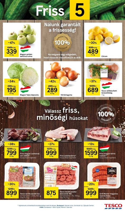 Tesco logó és friss zöldségek képe