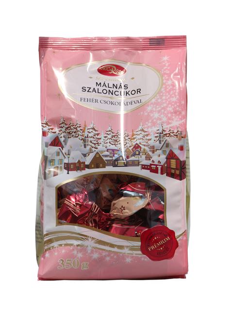 Málnás szaloncukor illusztráció