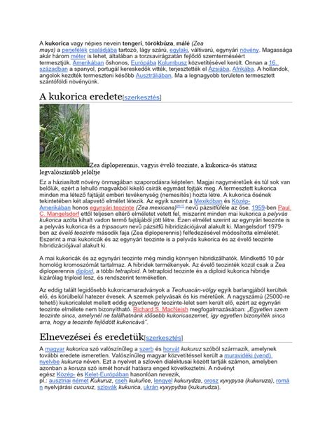 kukorica eredete és tápanyagprofilja