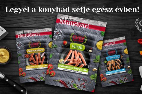 Chef Exclusive termékcsalád logója és csomagolása