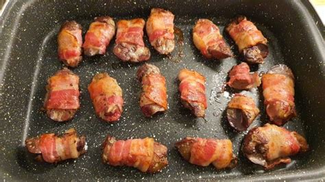 Baconbe tekert csirkemáj airfryerben