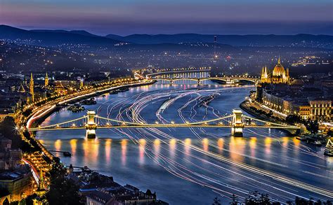 Budapest éjszakai látkép