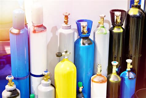 Különböző méretű gázpalackok