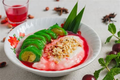 Es Pisang Ijo desszert