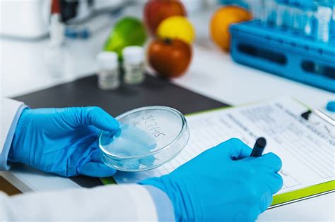 Élelmiszerbiztonsági laboratóriumi vizsgálat szemléltetése