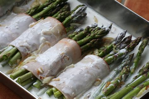 spárga és tejszín