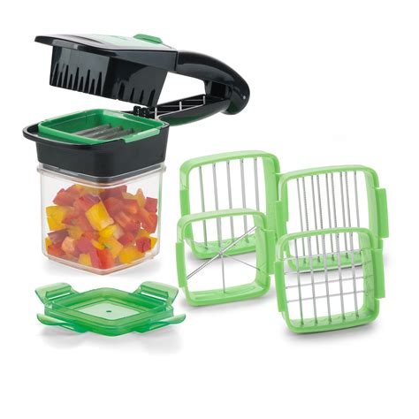 Zöldségek kockázva Nicer Dicer Plus-szal