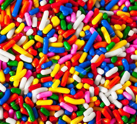 Különböző formájú sprinkles
