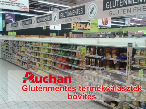 Gluténmentes termékek választéka az Auchanban