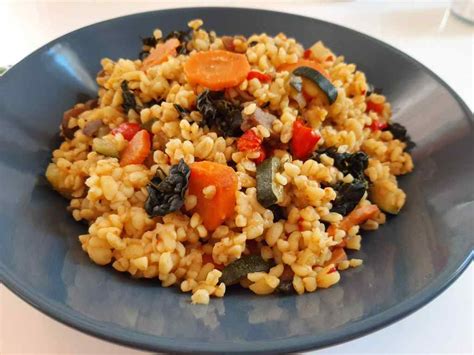 Bulgur és zöldségek