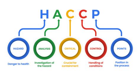 HACCP rendszer folyamatábrája és élelmiszerbiztonsági szimbólumok