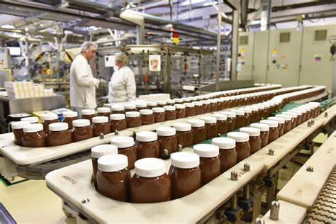 Nutella gyár belső tér