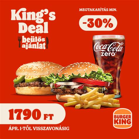 Burger kínálat