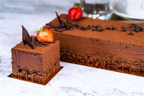 Csokoládémousse torta szelet