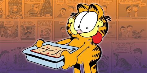 Garfield eszik lasagnát