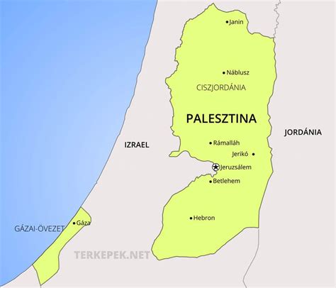 Izrael és Palesztina történelmi térképe