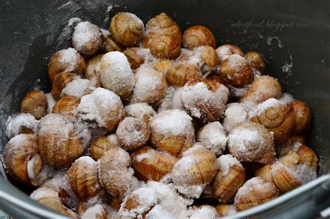 Éti csiga hagyományos elkészítése