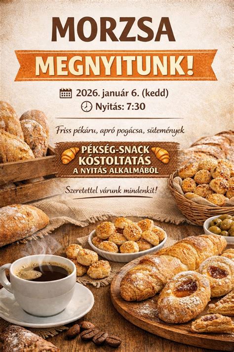 Friss pékáru és sütemények