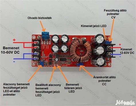 Növelő (Boost) konverter működési diagramja