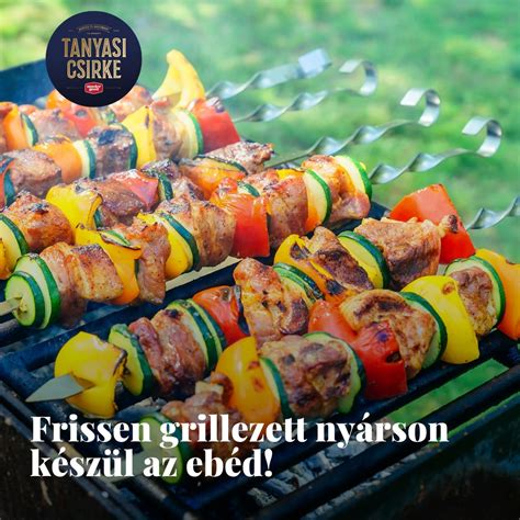 Grillezett csirke nyárson