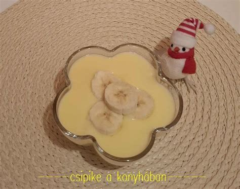 Vaníliás puding diós tortához
