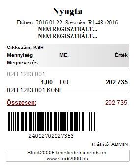 pénztári blokk és bankkártya
