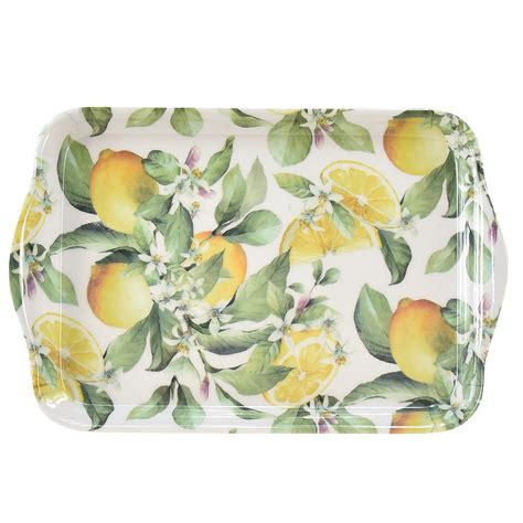 Olasz citromos porcelán tálca