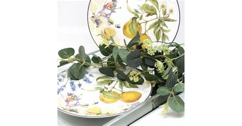 Citromos porcelán minták