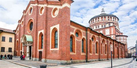 Santa Maria delle Grazie templom és a refektórium bejárata