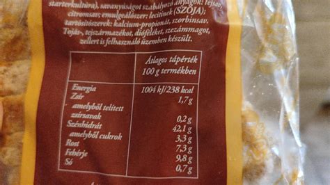 Kenyér címke példa