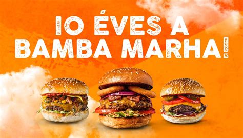 Illusztráció a Bamba Marha smashed burger menüről