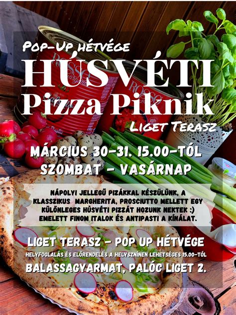 Szolnoki húsvéti pizza látványterve