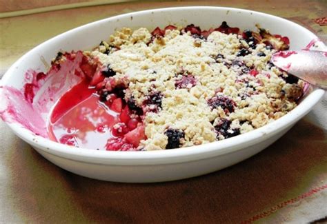 gyümölcsös crumble