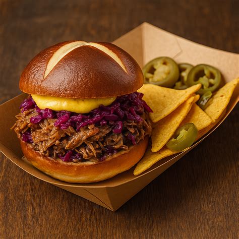 Pigi’Boy tépett csülök burger