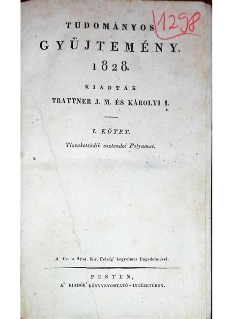 A Tudományos Gyűjtemény 1817-es száma