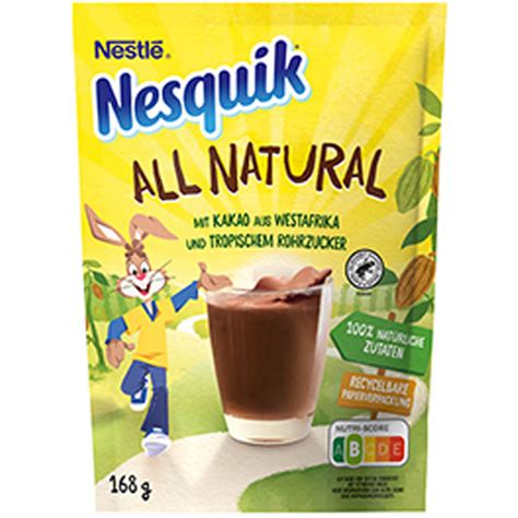 A Nesquik All Natural zabkása csomagolása