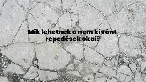 Beton repedések megelőzése
