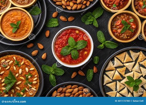 assorted dips for snacks
