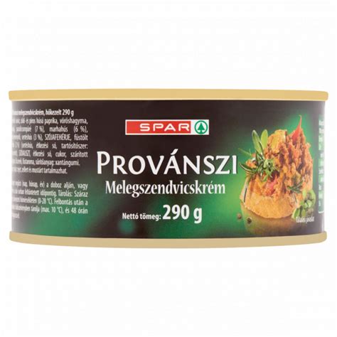Provanszi melegszendvicskrém összetevők
