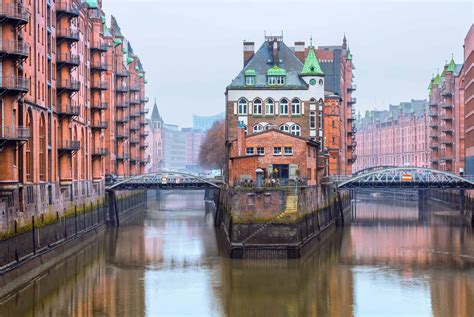 Hafencity és Speicherstadt légifelvétel