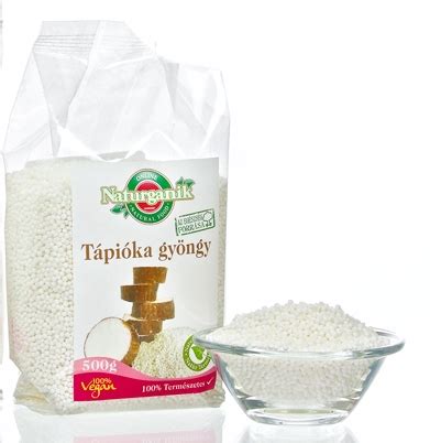 tápióka gyöngy és manióka gyökér