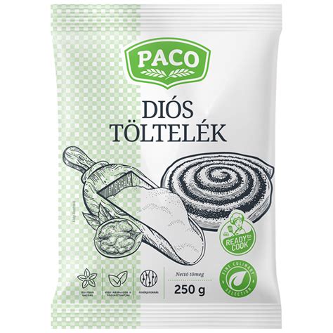 Diós töltelék alapanyagok