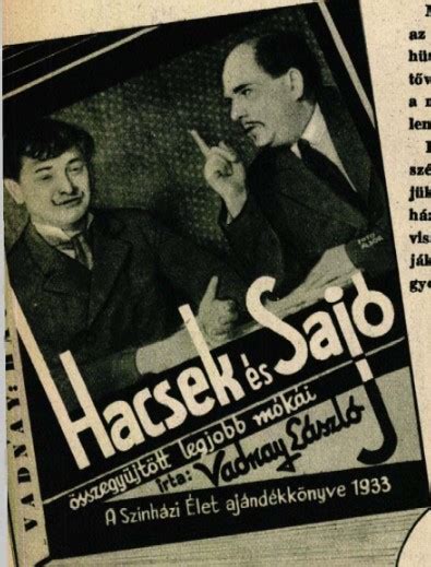 Hacsek és Sajó karikatúra