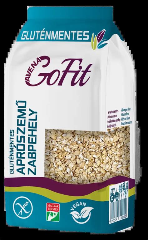 Avena GoFit zabpehelyliszt csomagolása mellett egy tál friss, ropogós sajtos ropi