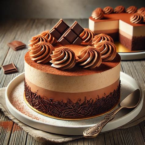 Csokoládé és áfonya mousse torta