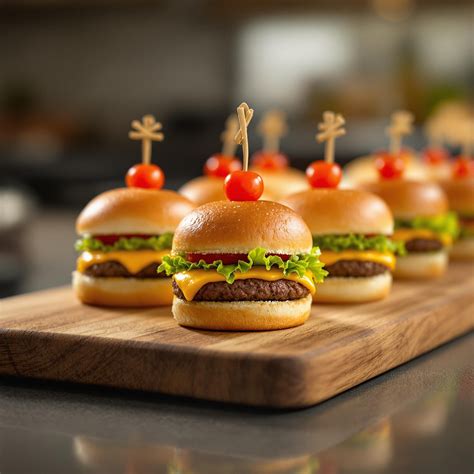 Mini hamburger császárzsemlében
