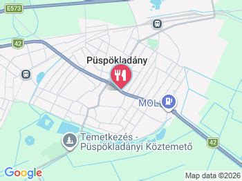 Püspökladány térképe a Dió utca kiemelésével