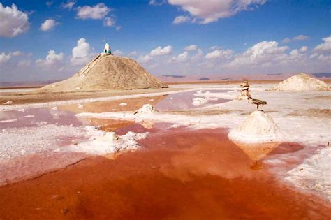 Chott el Jerid sós tó a Szaharában