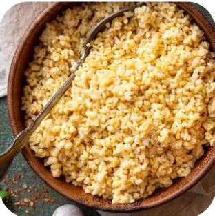 bulgur szemcsék